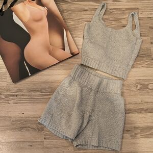 SKIMS Cozy Blue/Grey Set | Size XXS/XS
